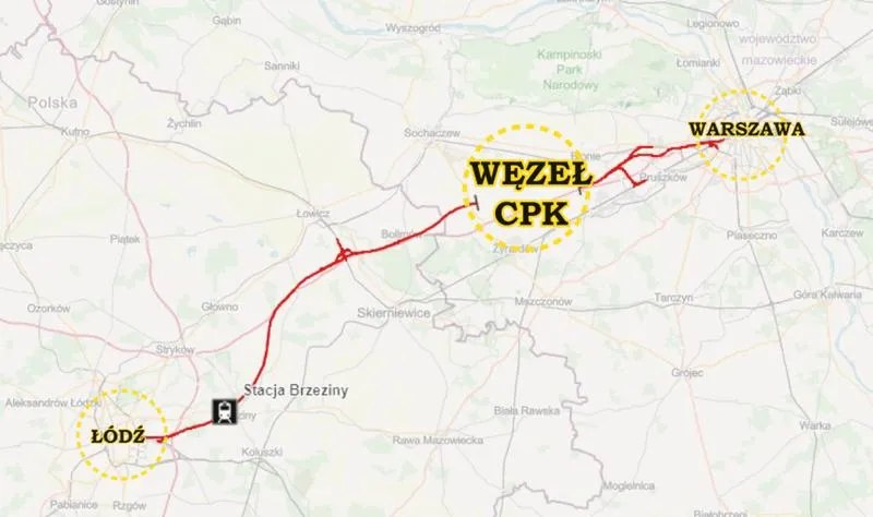 Przejazd Łódź Warszawa